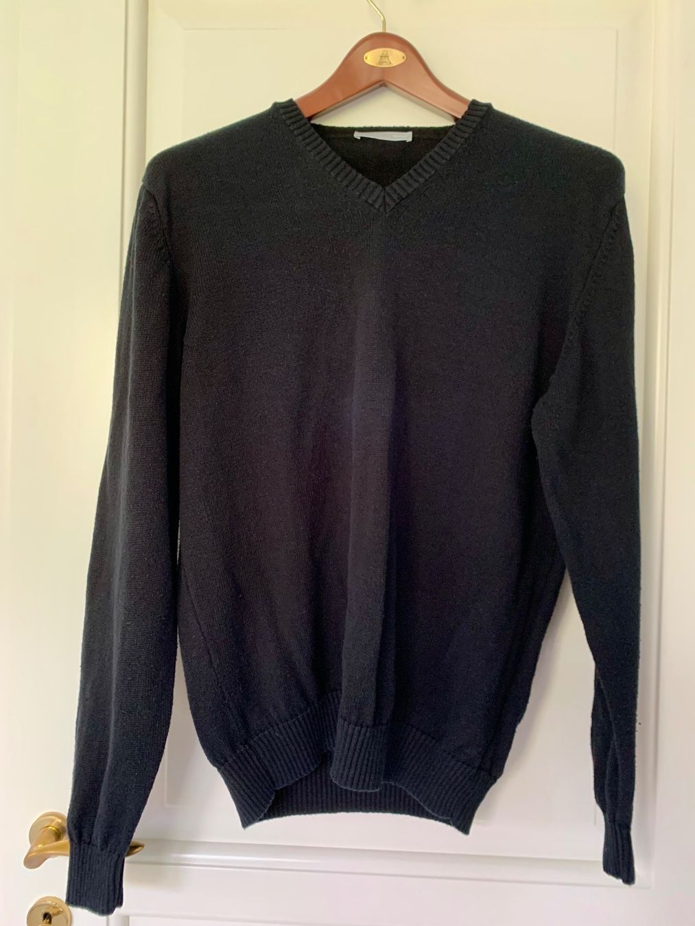 Falconeri Maglioni & Felpe: PULLOVER NERO di FALCONERI. Lino e cotone.Misura 56. VINTAGE – Usato da Vacallo venduto da Ro-Ma76 3