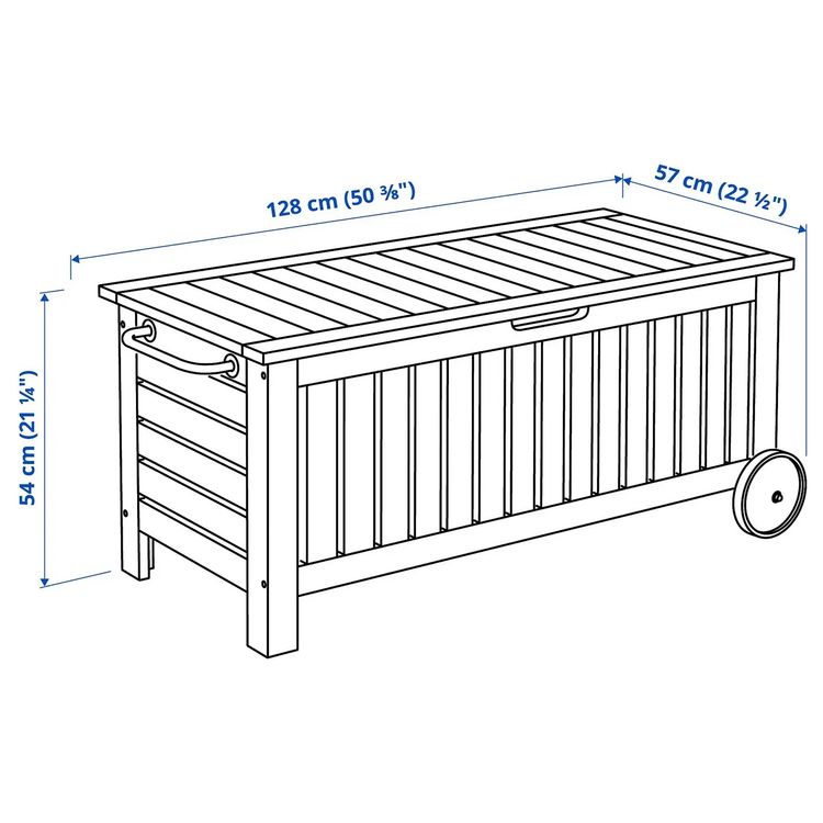 Ikea Applarö Auflagenbox, rollbar, ideal für Garten! (Gebraucht) in Zürich für CHF 31 – nur Abholung auf Ricardo kaufen