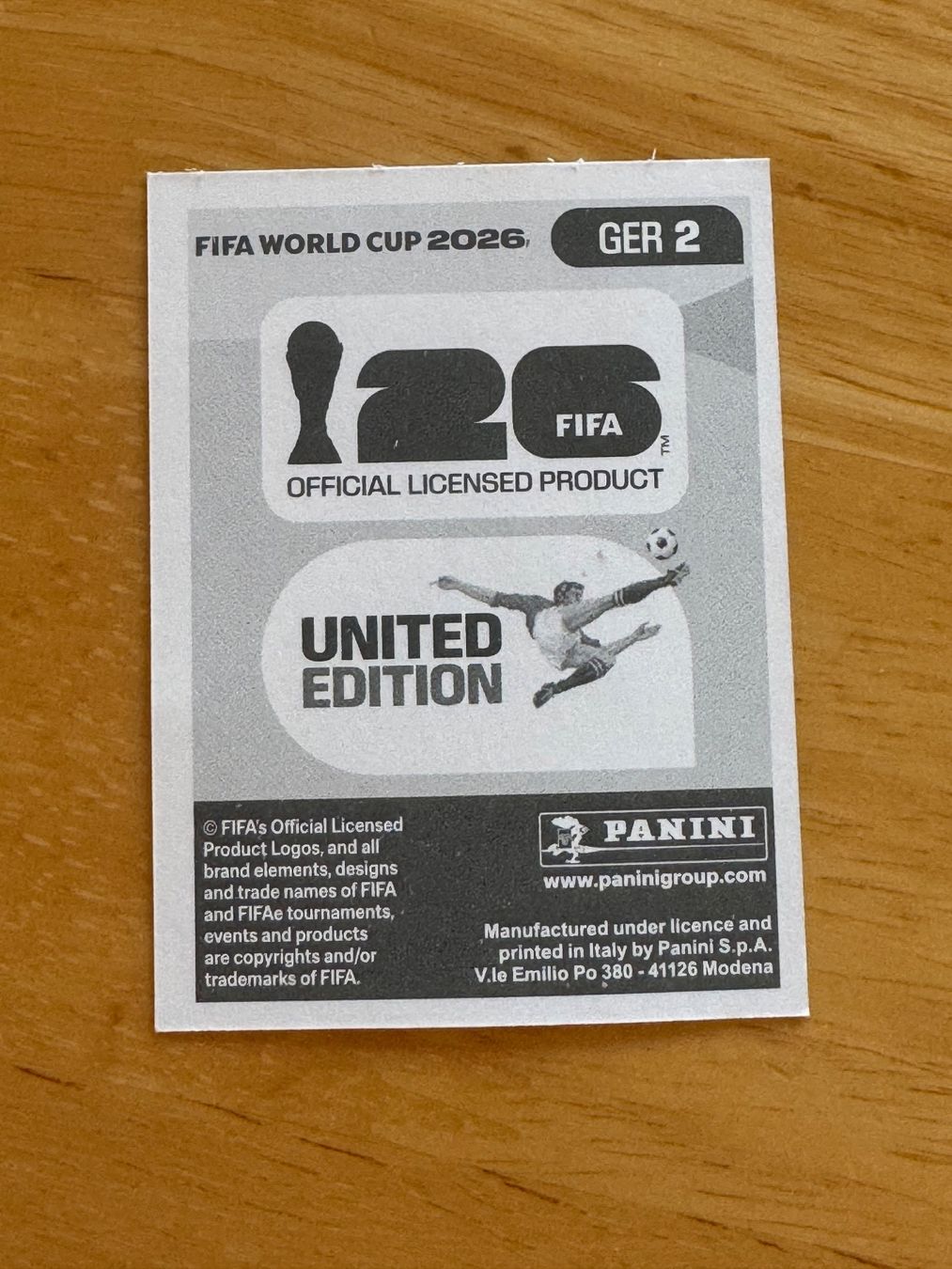 Panini Sammelbilder & Trading cards: GER 2 Panini FIFA World Cup WM 2026 – Neu und originalverpackt aus Zürich von wtpooh 1