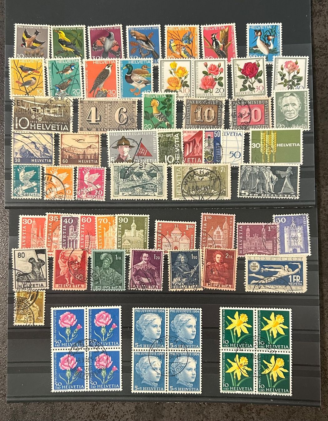 Tutti i francobolli: Kleines Lot div. Schweizer Briefmarken (5) – Usato da Reinach AG venduto da Polarstern1 2