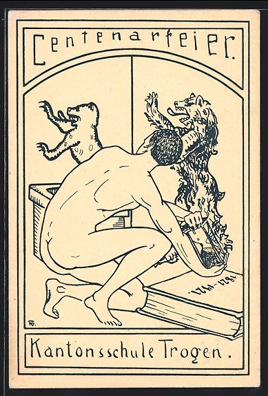Cartoline postali: Trogen, Centenarfeier der Kantonsschule  – Usato da Berlin venduto da bartko-reher