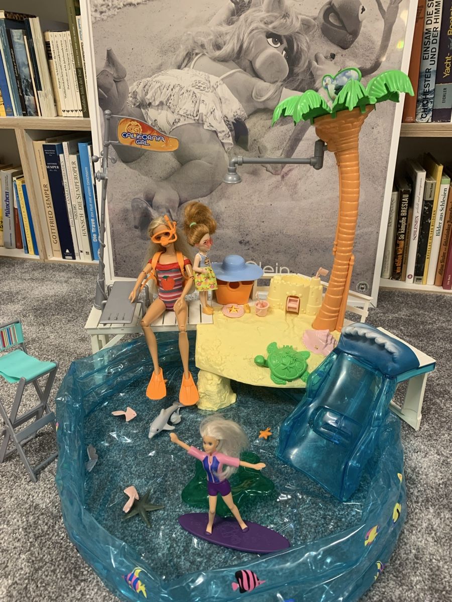 Barbie Strand Set mit Pool und Zubehör gebrauchter Zustand (Gebraucht ...