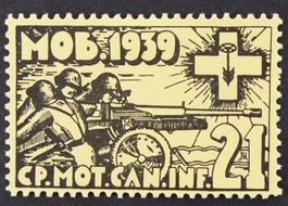 Soldatenmarken - Cp Mot Inf Kan Kp 21 - Wi Art 152 - gelb *