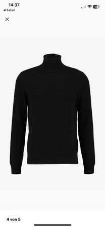 Schwarzer Rollkragenpullover Grösse L