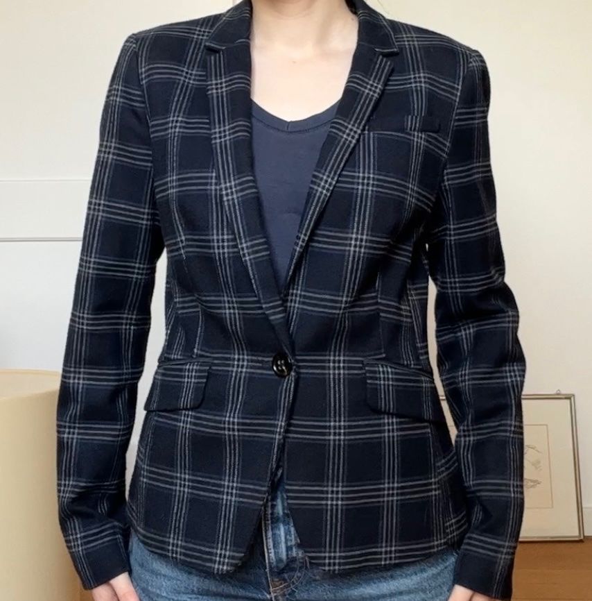 Esprit Jacken: Esprit blauer karierter Blazer 💙 – Gebraucht aus Wallisellen von Miu_ 1