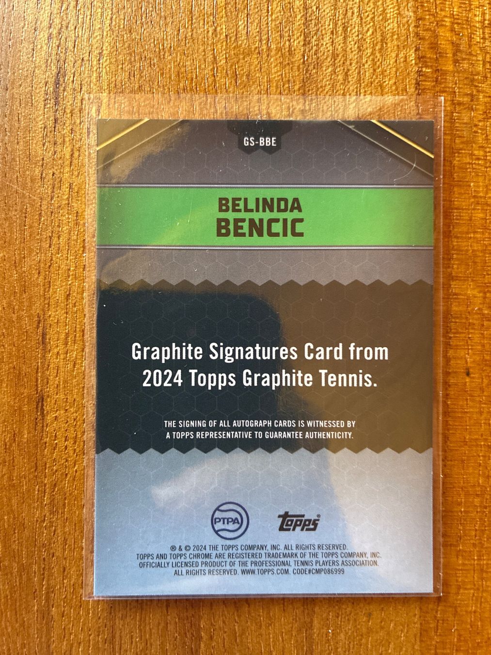 Topps Carte collezionabili: Topps Graphite Tennis Belinda Bencic Autogramm – Usato da Wangenried venduto da Garagara 1