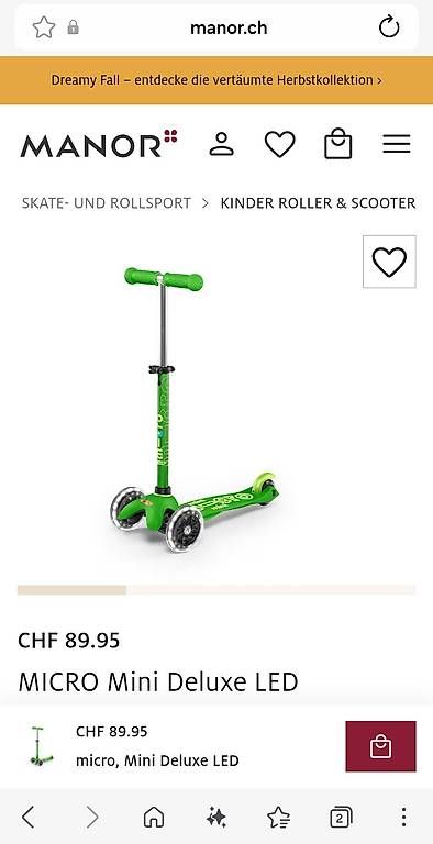 Kickboard: Micro Mini Deluxe LED Kindertrottinet – Neu und originalverpackt aus Münchenstein von Na_Ti88 1