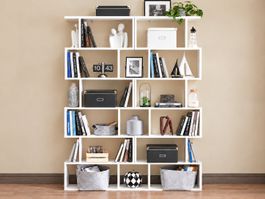 2er Set Bücherregal Mit 6 Ebenen Standregal Büroregal OSIRIS