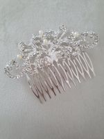 NEU Haarkamm Haarschmuck Perlen Strass Braut Hochzeit