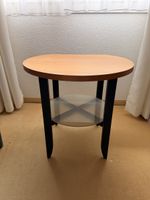 Runder Beistelltisch Holz/Metall/Glas gebraucht