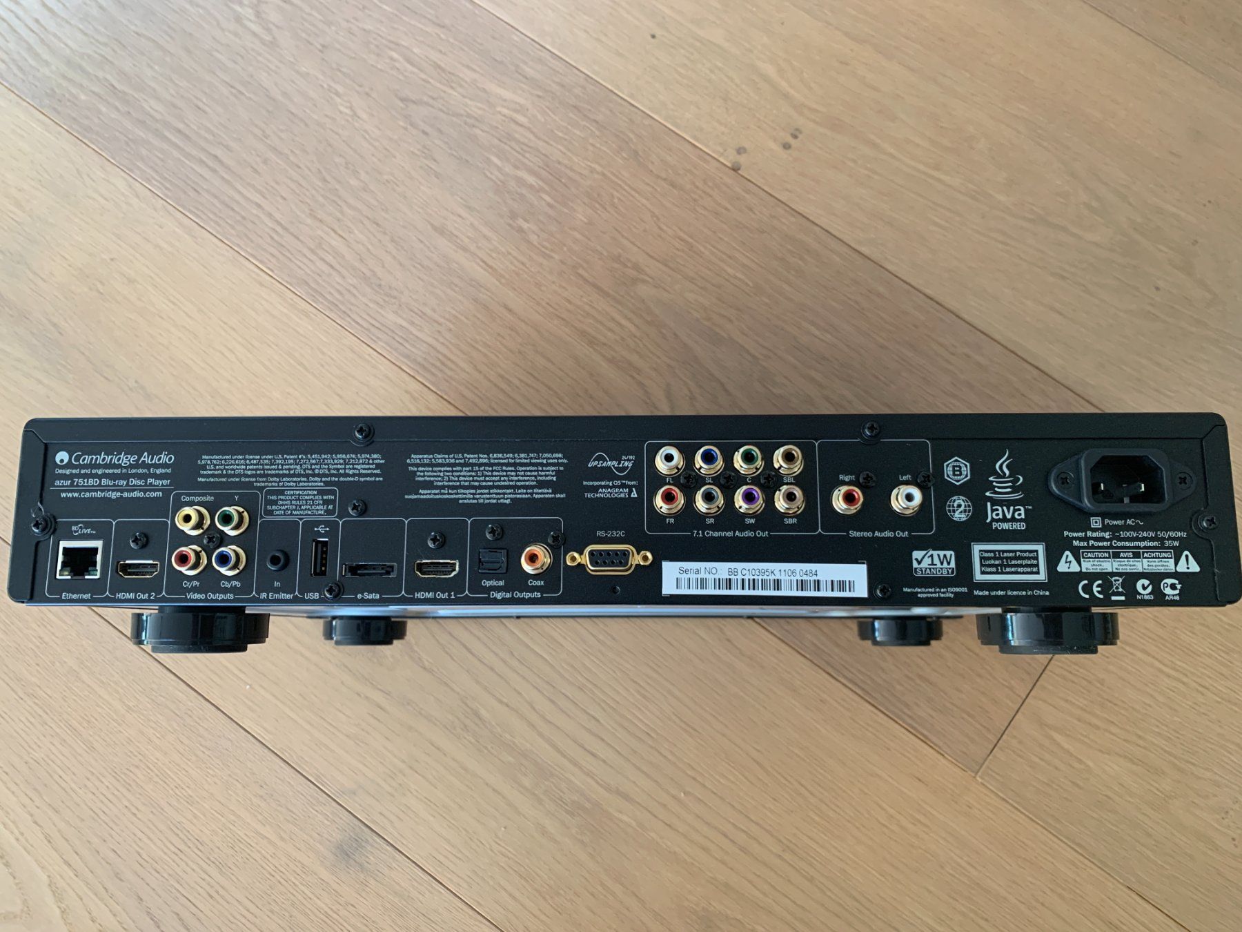 Cambridge Audio Multimediaplayer & Streamer: Cambridge Audio Azur 751 BD Blu-Ray-Player schwarz – Gebraucht aus Hergiswil NW von escheria 1