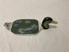 Dekorative Enten-Butter Platte von Patrick Frey, Top Zustand