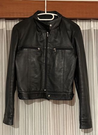 Giacca in pelle nera - Ideale per la mezza stagione! Taglia