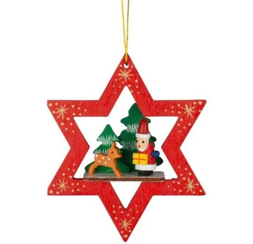 Tutte le decorazioni: Baumschmuck Sterne 11cm Holz rot – Nuovo e nell'imballaggio originale da Basel venduto da Seifehuesli 3