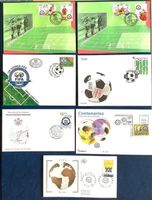 2004 / 7 FDC 100 Jahre FIFA / Spanien / Frankreich / Serbien