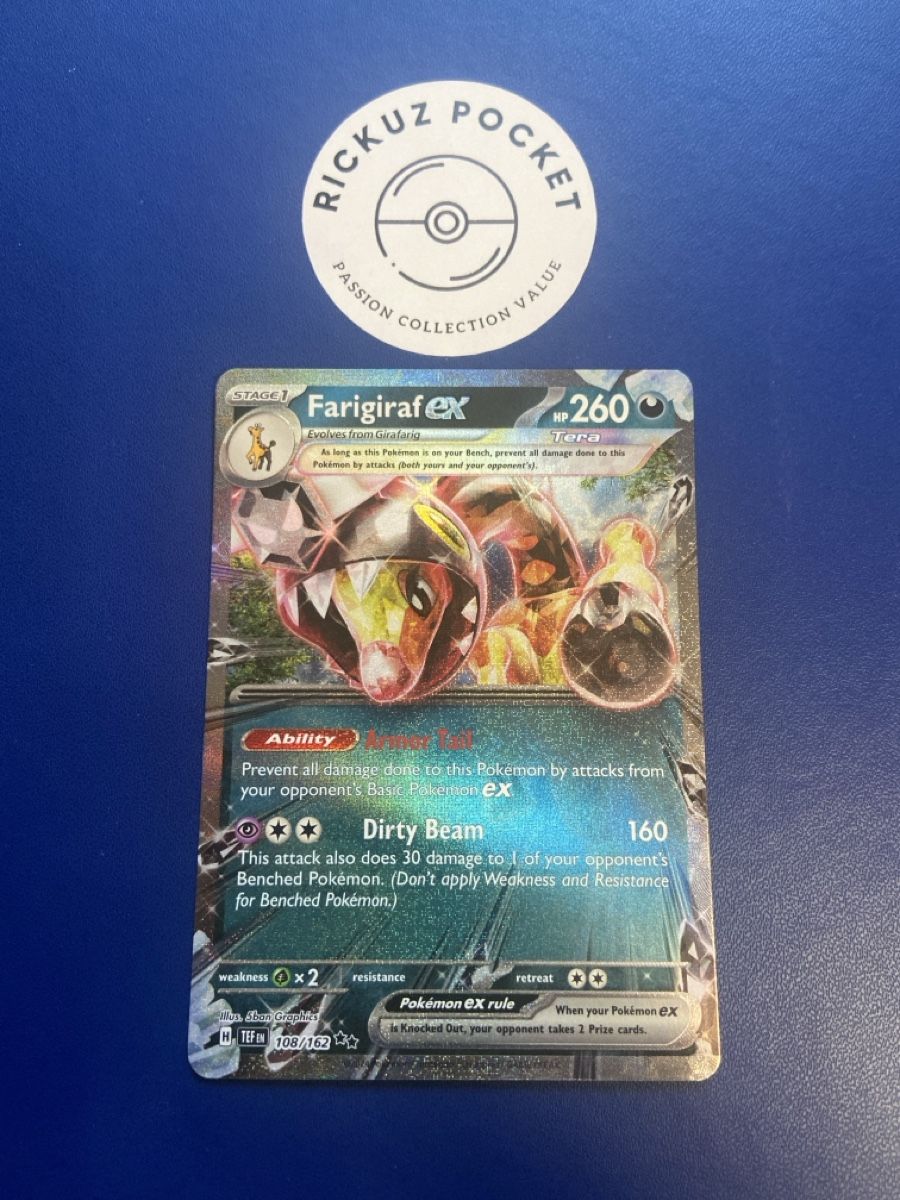 Pokémon Sammelbilder & Trading cards: Farigiraf Ex #108 Pokemon Temporal Forces – Gebraucht aus Montagnola von Rickuz