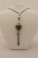 Collier sautoir coeur
