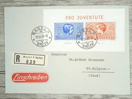 TR105 Enveloppe Suisse + Timbre 1938