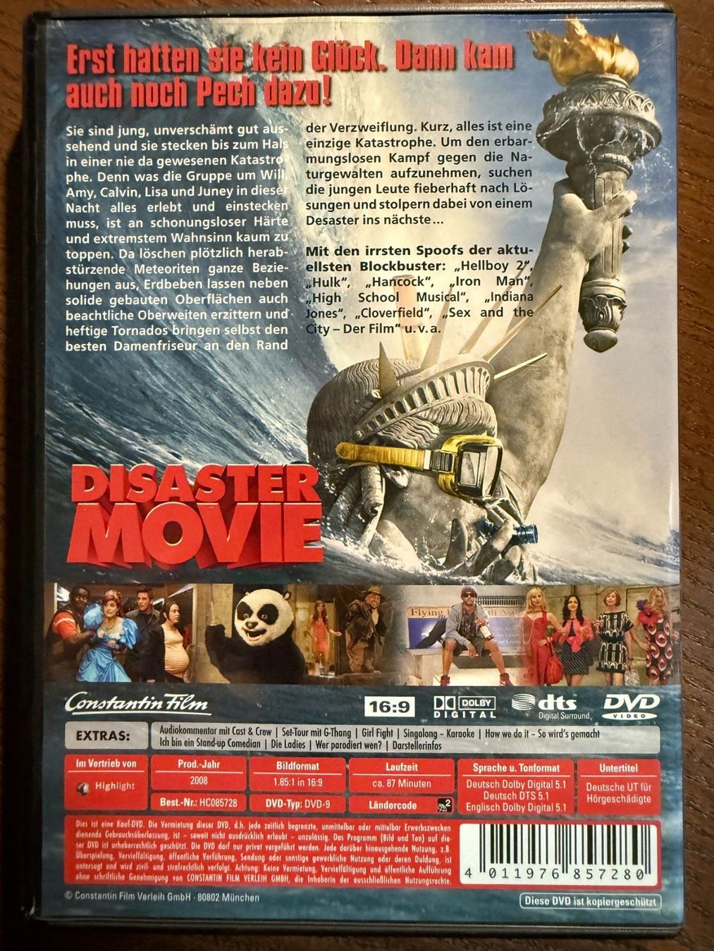 Tutti i DVDs: Disaster Movie – Usato da Zürich venduto da FilmFreunde 1