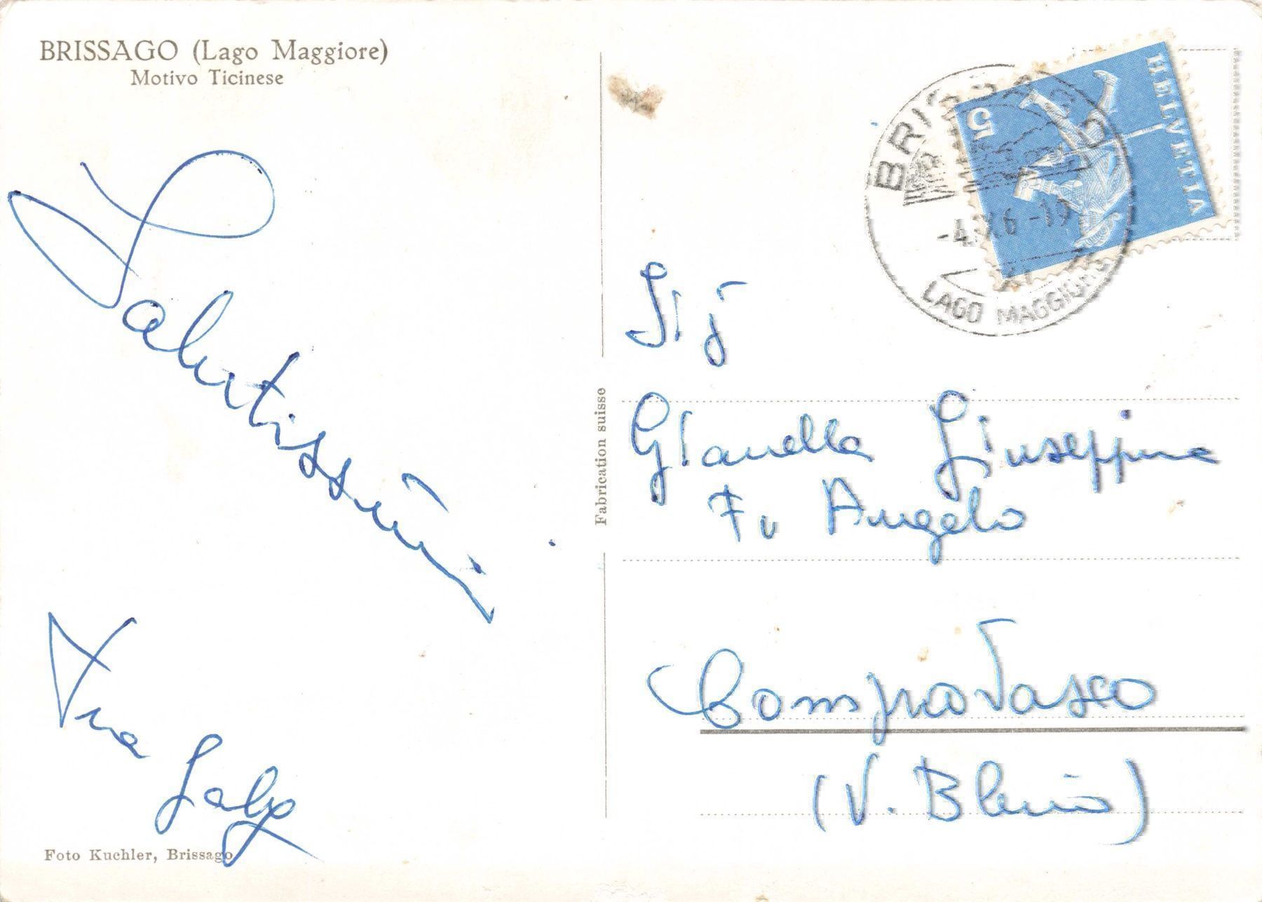Cartoline postali: Brissago – Usato da Biasca venduto da Blenio71 1