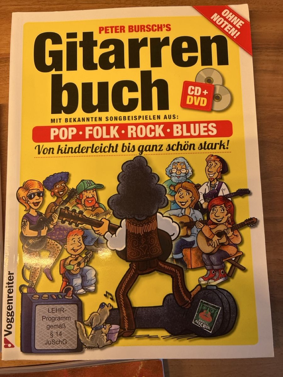 Libri: 3 Gitarrenbücher, teilweise mit CD (siehe Text) – Usato da Muri b. Bern venduto da Gurten62 1