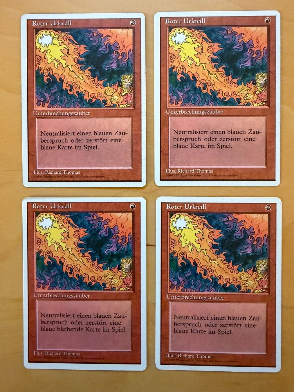 Magic The Gathering Carte collezionabili: 4x Roter Urknall // Red Elemental Blast 4th Edition // Magic – Usato da Binz venduto da Tempelritter
