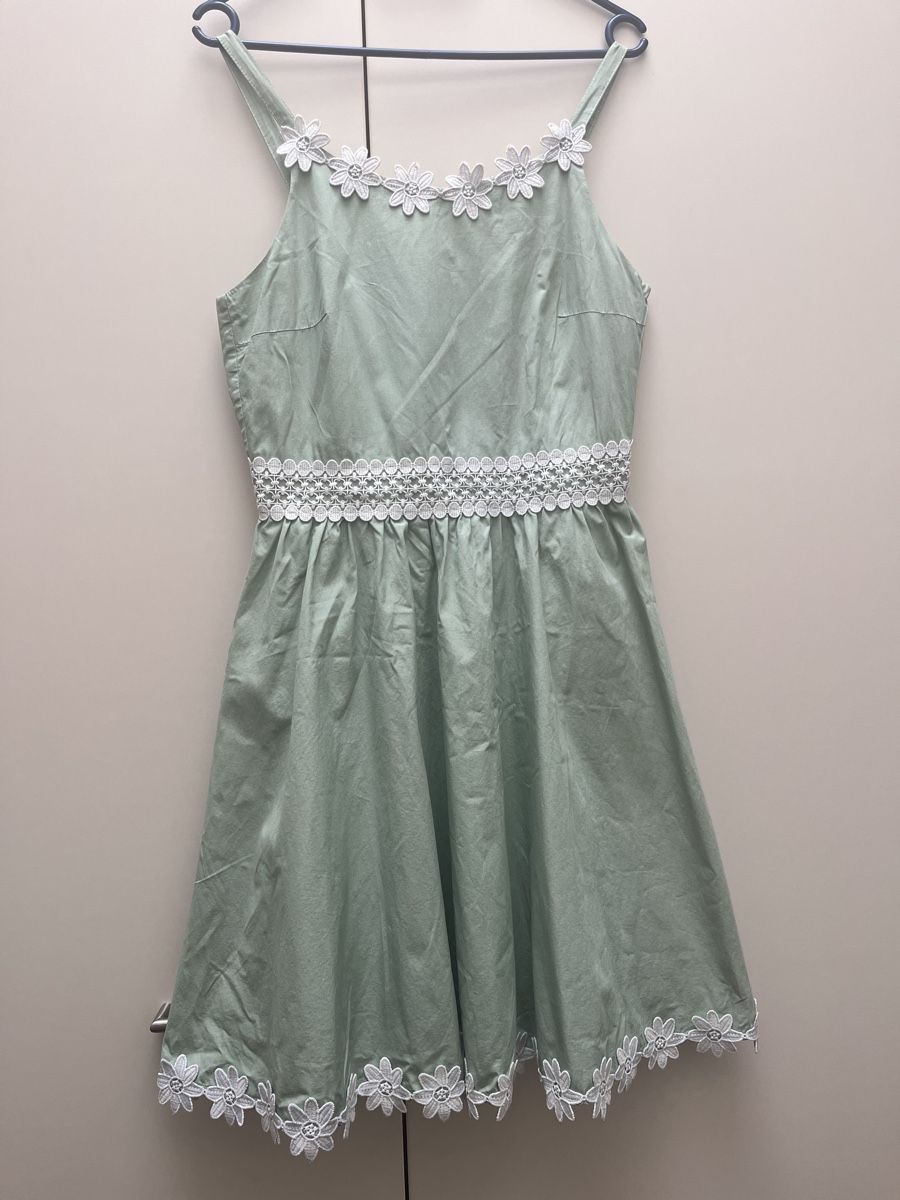 Kleider: Mintgrünes Sommerkleid – Gebraucht aus Wauwil von parttimehippie