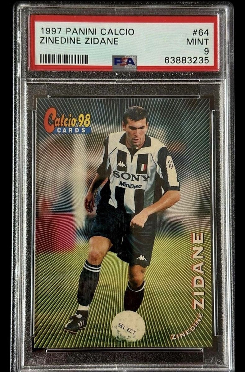 Panini Carte collezionabili: Panini 1997 Calcio Zidane PSA 9 – Usato da Birr venduto da stantheman1919