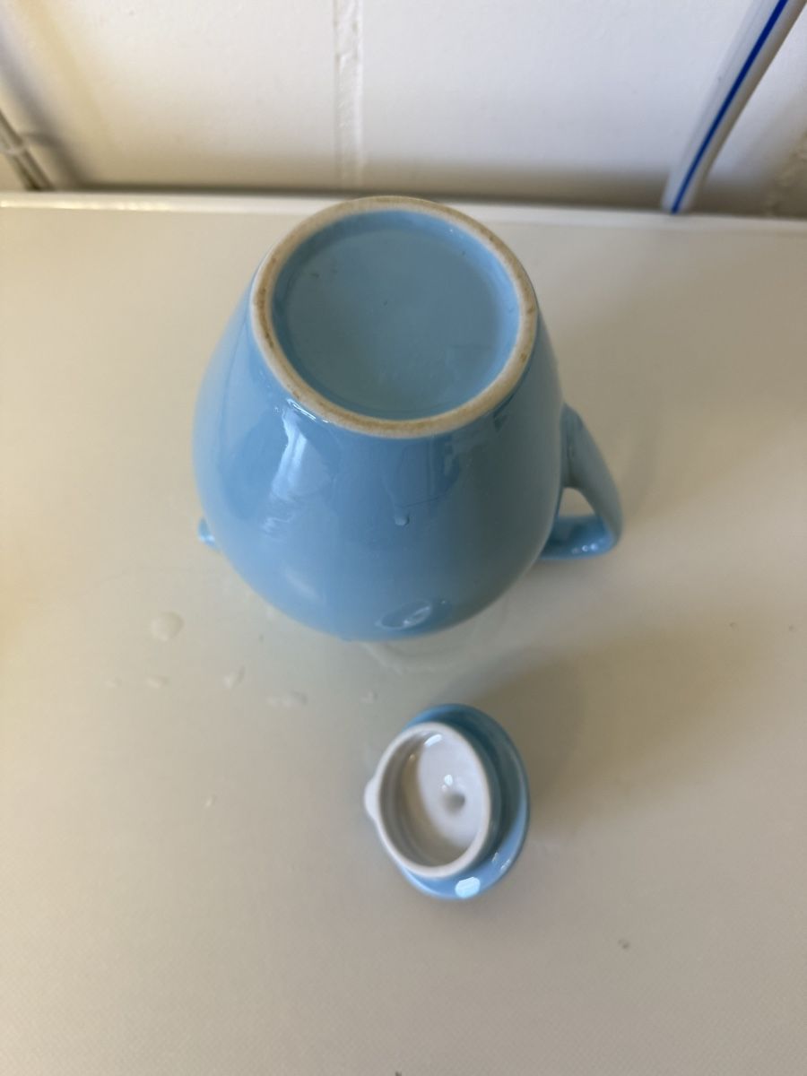 Rössler Caraffe: Pot à lait bleu Rössler 1,0 lt – Usato da Les Genevez JU venduto da fabliane 2