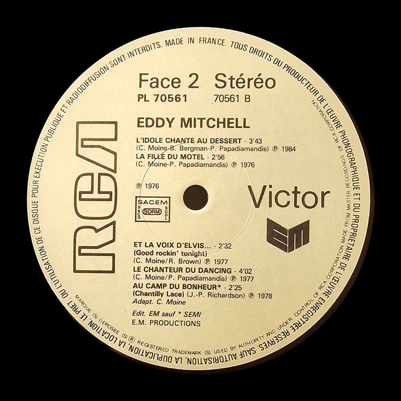 Schallplatten: Eddy Mitchell – Eddy Mitchell (3 LP Box Set) – Gebraucht aus Wahlen b. Laufen von Cg10 7
