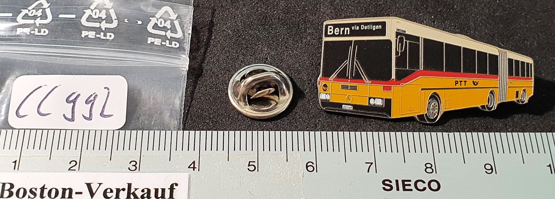 Placchette & Badge: CC992 Schmid Müller SWISS Made Design Pin PTT Postauto – Usato da Reinach BL venduto da Boston-Verkauf 2