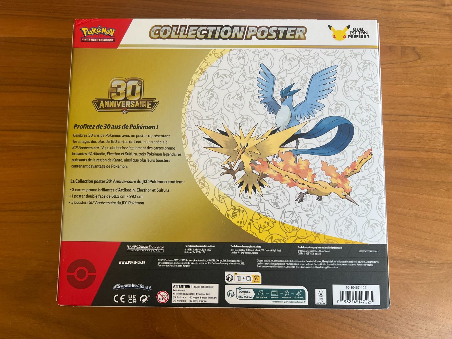 Pokémon Carte collezionabili: Coffret poster pokemon 30 ans – Nuovo e nell'imballaggio originale da St-Blaise venduto da Ralphro 1