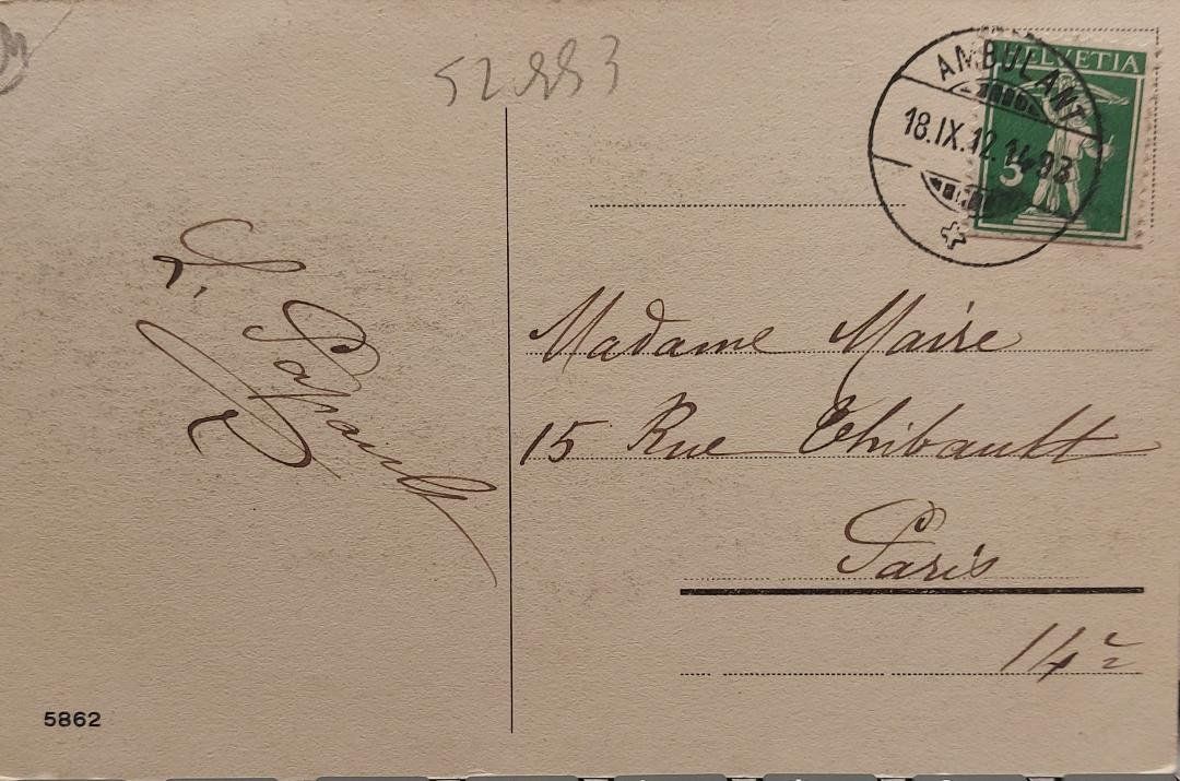 Cartoline postali: St-IMIER - Sur le Pont - 1912 – Usato da Delémont venduto da Domdom1 1