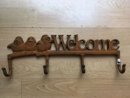 Lager Bereinigung Deko Rost Look Eisen Garderobe Welcome