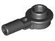 Lego Black Bar 1L with 1 x 1 Round Plate 6 Stück