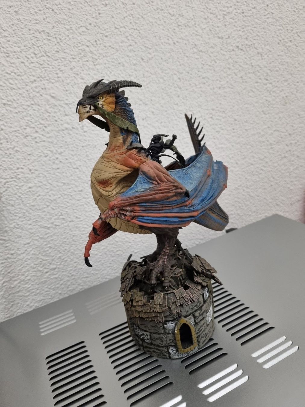 Figuren: Drache mit Reiter, Deko Fantasy – Gebraucht aus Winterthur von Belzarek