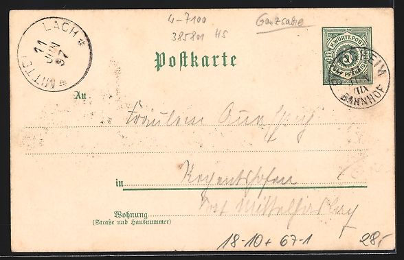 Cancelleria postale: Litho Heilbronn, Industrie-Gewerbe- u. K – Usato da Berlin venduto da bartko-reher 1
