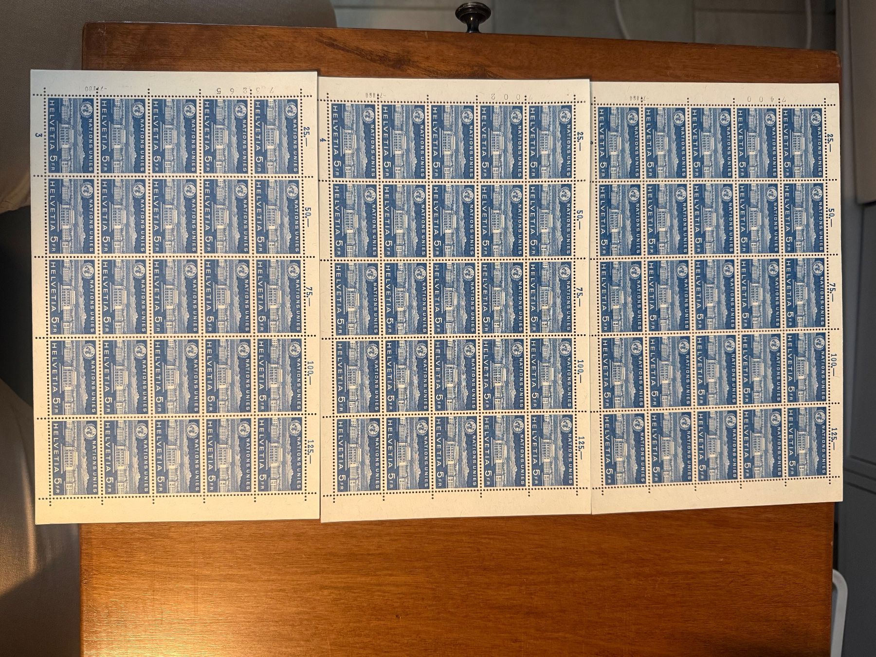 Tutti i francobolli: 75 x 5.- Genfer Ämter – Usato da Biasca venduto da Blenio71