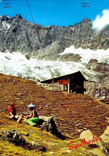 Cartoline postali: SAAS-FEE Station Spielboden – Usato da Jona venduto da philajona