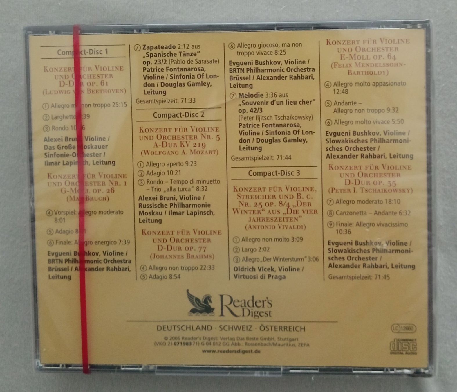 CD: Die schönsten Violinkonzerte / CD-Box – Nuovo e nell'imballaggio originale da Schwarzenburg venduto da Miri13 1