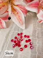 Swarovski Perlen 8 mm 20 Stück Siam AB