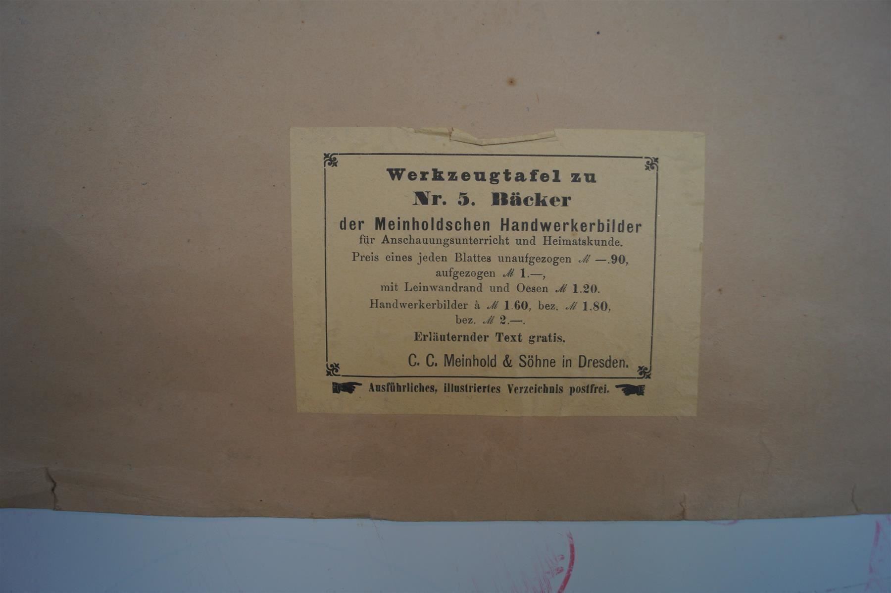 Foto & Immagini: Schulwandbild  Bäcker Werkzeugtafel – Usato da Härkingen venduto da sammelbecken 5