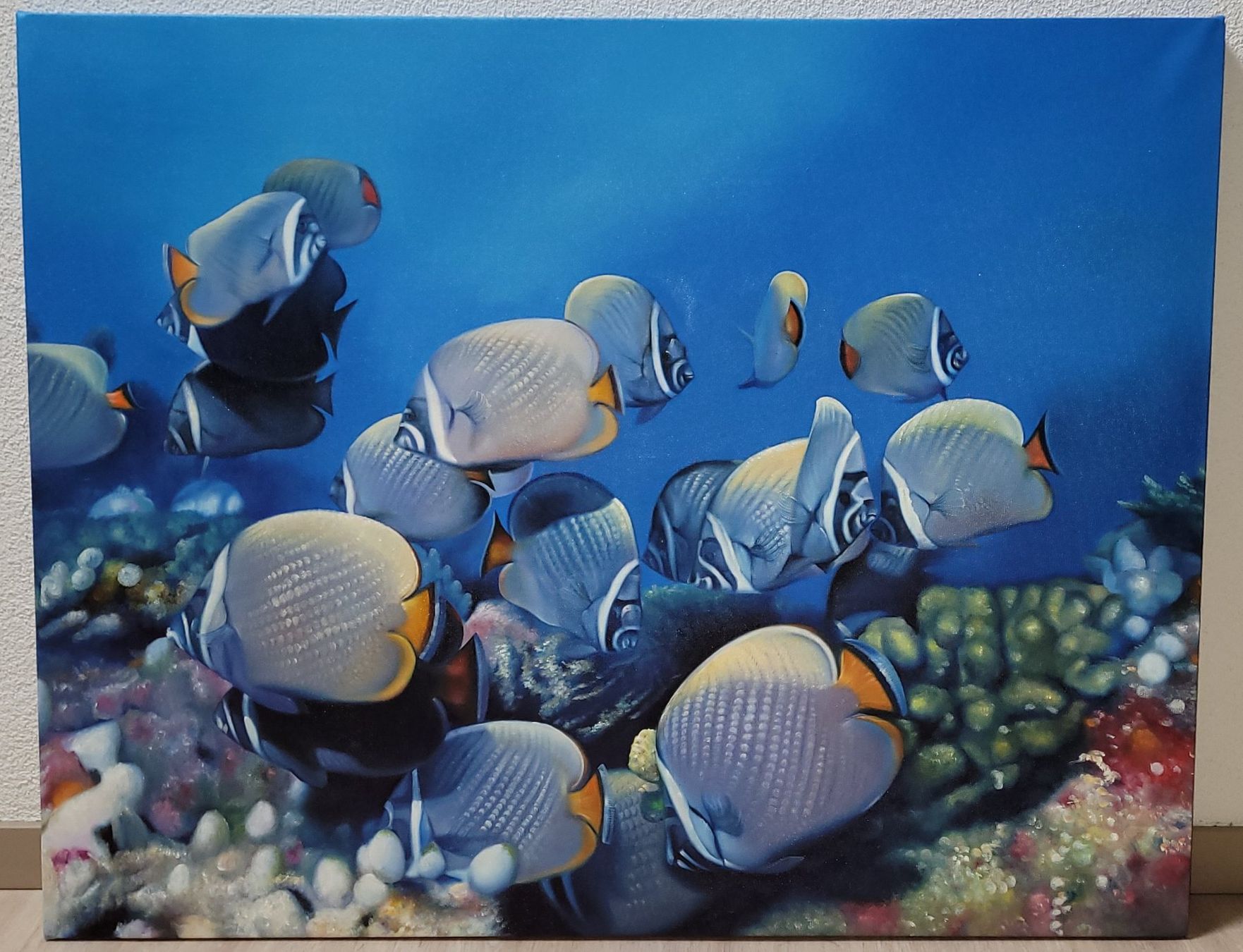 Tableaux: Ölgemälde Fische – D'occasion à Schwerzenbach par Jdagi