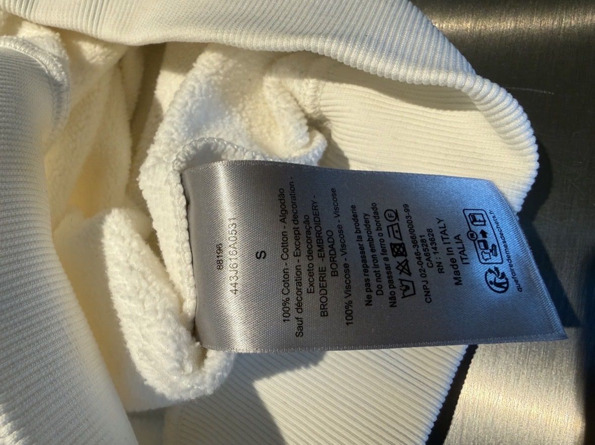 Dior Maglioni & Felpe: Christian Dior White Sweatshirt Zip – Nuovo (secondo la descrizione) da Zürich venduto da Grothschild 4