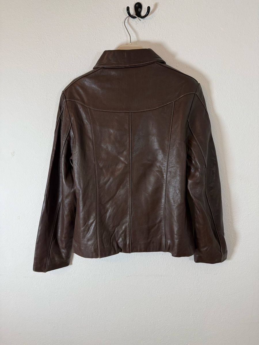 Jacken: Vintage leather brown jacket – Gebraucht aus Lugano von TheUniversalClothing 1