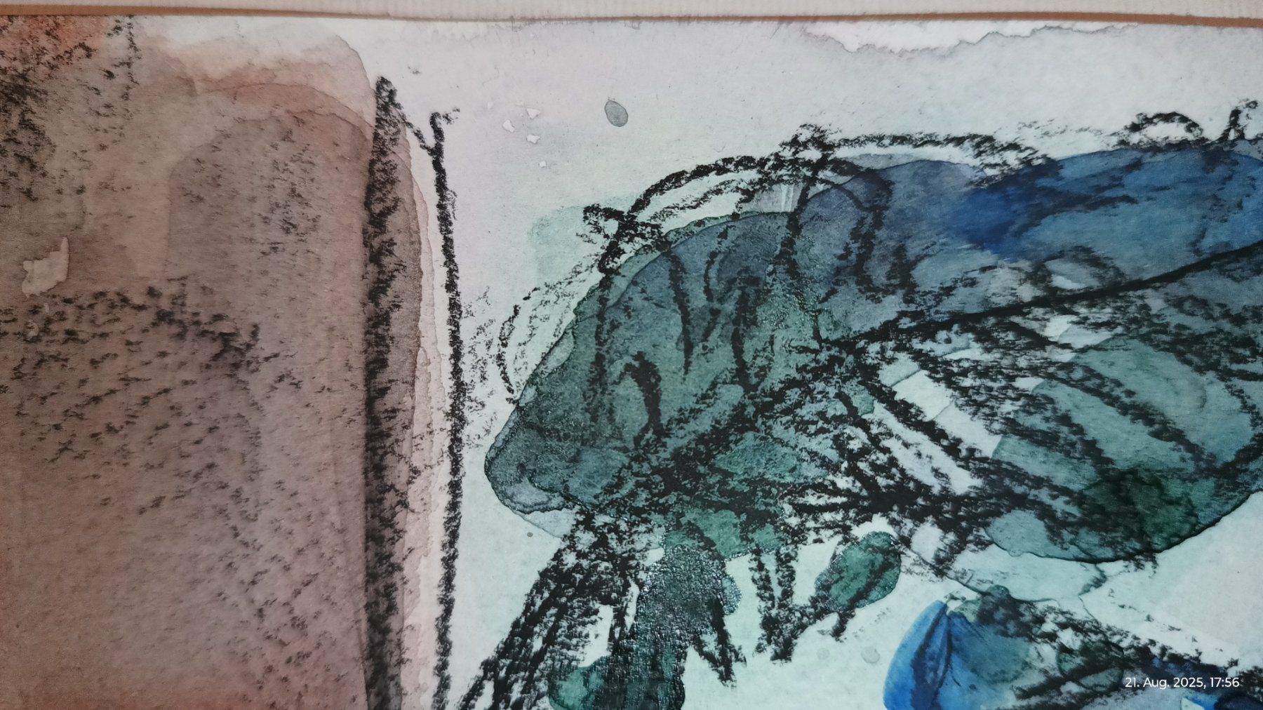 Dipinti: Studie "Malstudio", Kohle und Aquarell – Usato da Basel venduto da ann_frw2 2