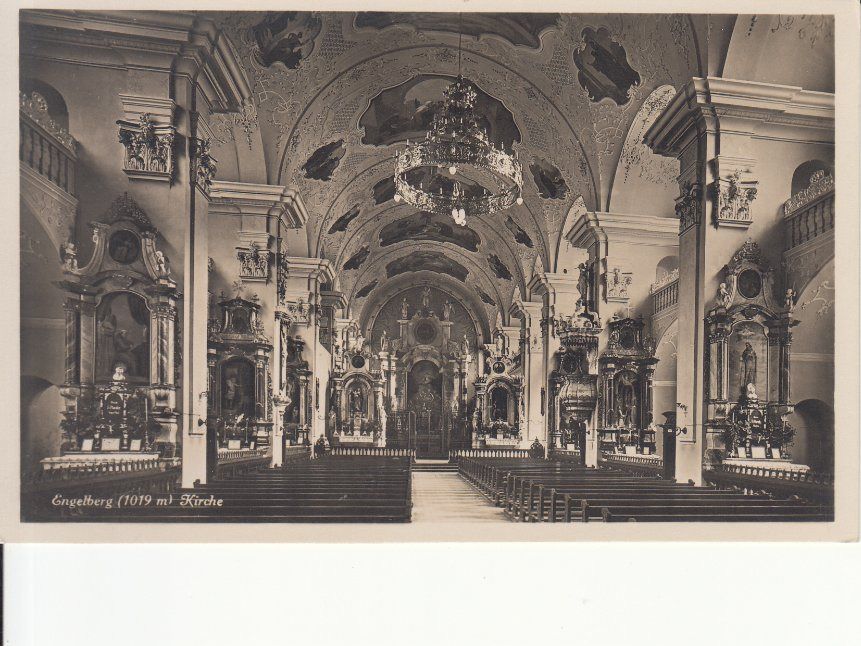 Cartoline postali: Engelberg Kirche ca. 1930 – Usato da Bürglen TG venduto da StampGraf