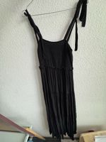 Sommerliches, schwarzes Maxikleid mit Trägern, Grösse S