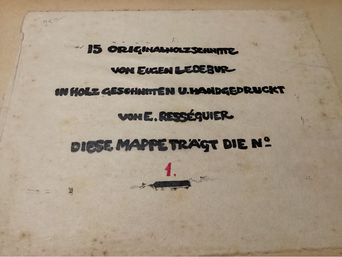 Xilografie: HOLZSCHNITTE VON EUGEN LEDEBUR 1942 – Usato da Münchenstein venduto da NoSu98 4