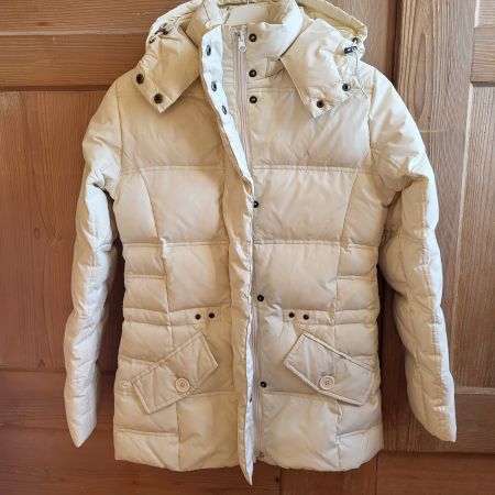 ESSENTIEL Tolle weisse Winterjacke Daunen Gr. S/M